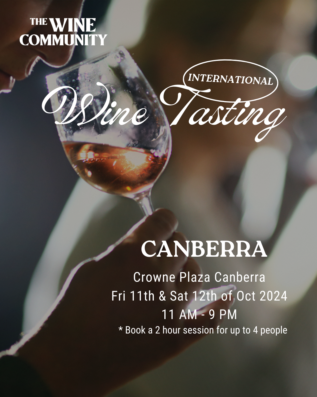 WINE TASTING at CANBERRA- Friday 11th October 2024