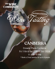 WINE TASTING at CANBERRA- Friday 11th October 2024