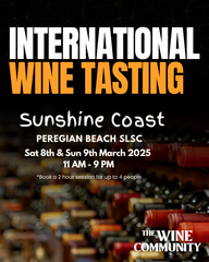 WINE TASTING at SUNSHINE COAST - Sun 9th March 2025